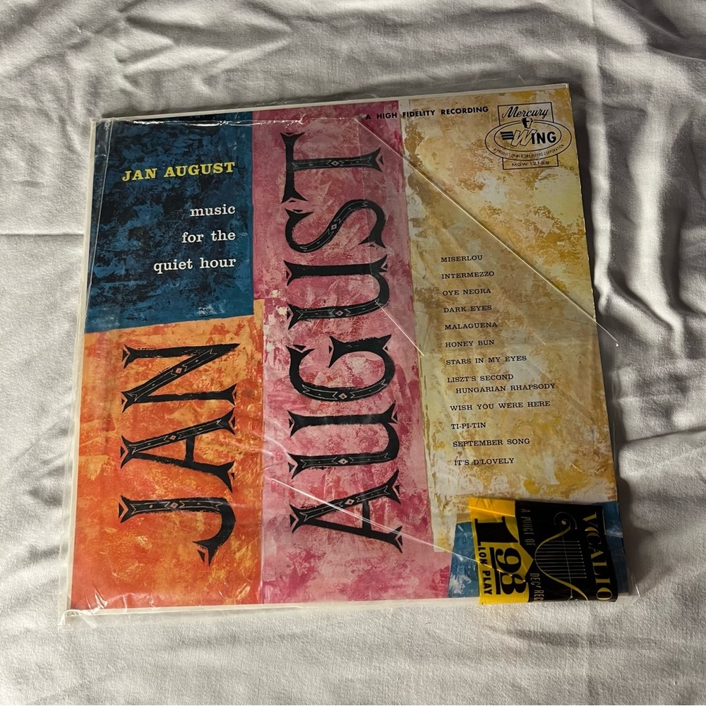 Jan August Vinyl Record